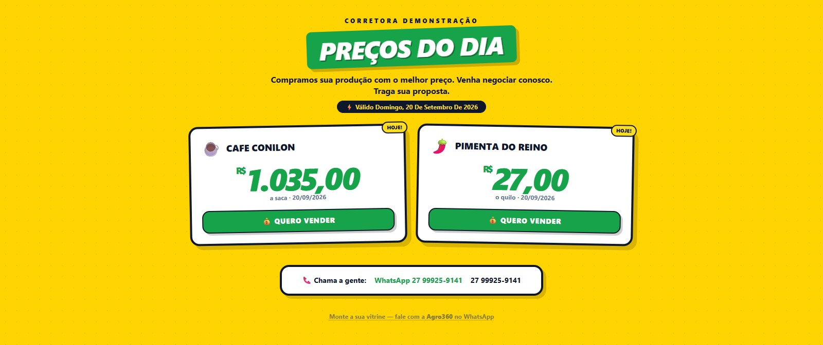 Vitrine Pública de Preços
